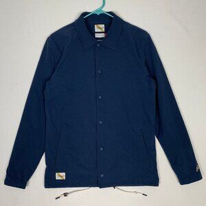Tracksmith Coaches Jacket Navy Blue Men's Small